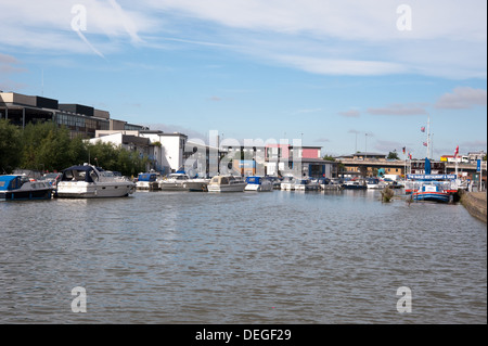 "Brayford Pool" und Marina, Lincoln Stockfoto