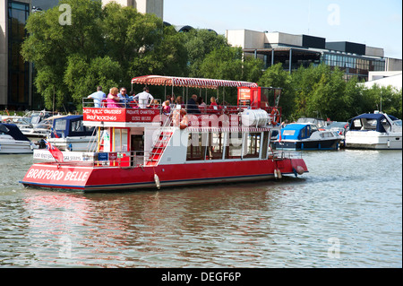 Die "Brayford Belle" in "Brayford Pool" und Marina, Lincoln Stockfoto