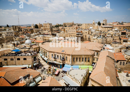 Blick über die Altstadt, UNESCO-Weltkulturerbe, Jerusalem, Israel, Nahost Stockfoto