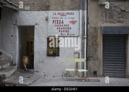 Rue Derriere Les Murs Chambery Rhone Alpes Savoie Savoyen Frankreich Europa Stockfoto