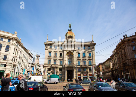 Gebäude am Piazza Cordusio, Mailand, Lombardei, Italien Stockfoto