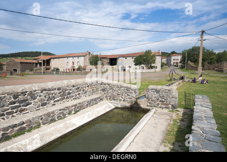 Das malerische Dorf Le Chier an der GR65-Route, Frankreich Stockfoto