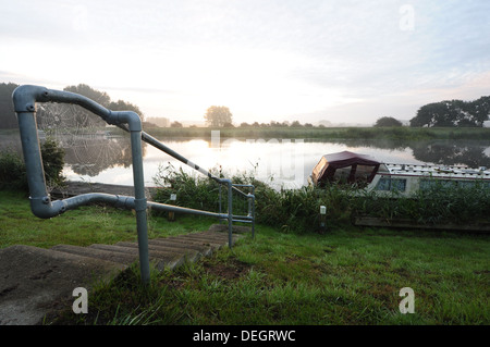 Fluss great Ouse in Denver Schleuse Norfolk Fens Stockfoto