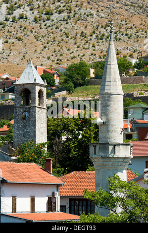 Stadt von Mostar, Gemeinde von Mostar, Bosnien und Herzegowina, Europa. Stockfoto