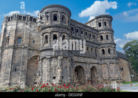 Porta Nigra in Trier, Rheinland / Moseltal, Deutschland Stockfoto