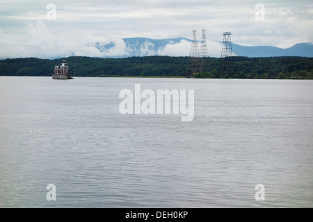 Hudson Athen Leuchtturm Stockfoto