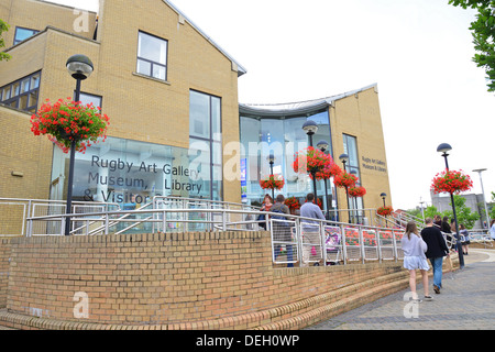 Rugby Art Gallery Museum, Bibliothek Und Besucherzentrum, Little Elborow Street, Rugby, Warwickshire, England, Vereinigtes Königreich Stockfoto