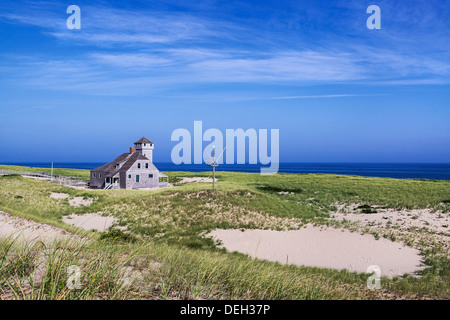 Alten Hafen Leben Einsparung Station Museum, Race Point, Cape Cod, Massachusetts, USA Stockfoto