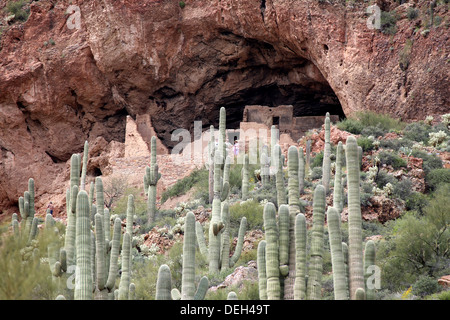 Tonto National Monument Klippe Wohnung Stockfoto