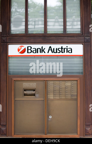 Bank Austria in Vienna-Briefkasten Stockfoto
