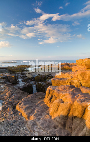 Abend im Hafen von gemeinsame an der Northumberland Küste. Stockfoto