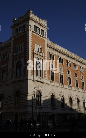 Italien. Rom. Italienischen Abgeordnetenkammer. Montecitorio Palast. Gebaut von Bernini, Carlo Fontana und Ernesto Basile. Von außen. Stockfoto