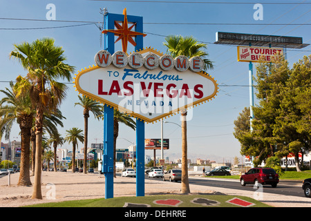 "Welcome to Fabulous Las Vegas" Schild am Las Vegas Boulevard South. JMH5455