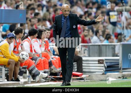 Madrid, Spanien. 18. September 2013. Fußball Club Zenit-Trainer Luciano Spalletti beim Spiel der Champions League 2013/2014. September 18,2013. Foto © Nph / Acero) Credit: Dpa picture-Alliance/Alamy Live News Stockfoto