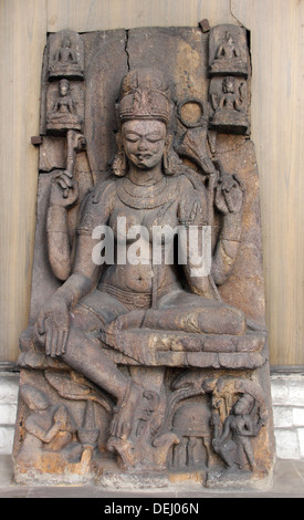 Weiße Tara, vom 10. Jahrhundert fand in Lalitagiri in Bihar jetzt ausgesetzt im Indian Museum in Kalkutta, auf 24. November 2012 Stockfoto
