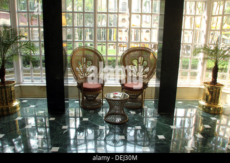 Das Oberoi Grand Hotel, früher bekannt als The Grand Hotel befindet sich im Herzen von Kalkutta, Indien. Stockfoto
