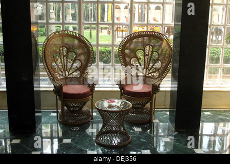 Das Oberoi Grand Hotel, früher bekannt als The Grand Hotel befindet sich im Herzen von Kalkutta, Indien. Stockfoto