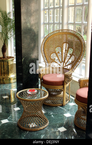 Das Oberoi Grand Hotel, früher bekannt als The Grand Hotel befindet sich im Herzen von Kalkutta, Indien. Stockfoto