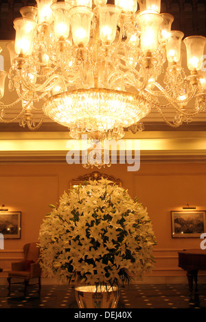 Das Oberoi Grand Hotel, früher bekannt als The Grand Hotel befindet sich im Herzen von Kalkutta, Indien. Stockfoto