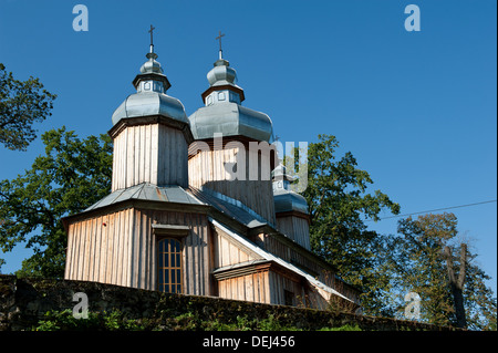 Orthodoxe Kirche in Dobra, Gmina Sanok Sanok County, Subcarpathian Voivodeship, in Süd-Ost-Polen Stockfoto