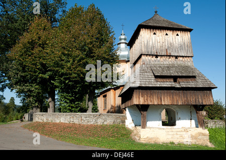 Orthodoxe Kirche in Dobra, Gmina Sanok Sanok County, Subcarpathian Voivodeship, in Süd-Ost-Polen Stockfoto