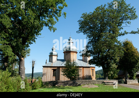 Orthodoxe Kirche in Dobra, Gmina Sanok Sanok County, Subcarpathian Voivodeship, in Süd-Ost-Polen Stockfoto