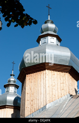 Orthodoxe Kirche in Dobra, Gmina Sanok Sanok County, Subcarpathian Voivodeship, in Süd-Ost-Polen Stockfoto