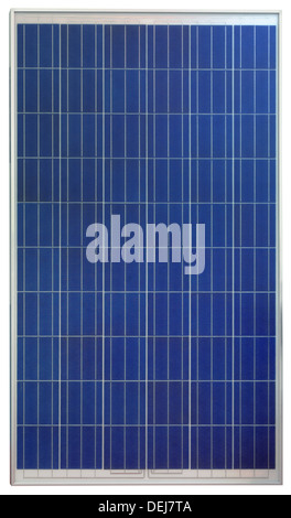 Photovoltaik-Solar-Panel, Isolated on White Background Stockfoto