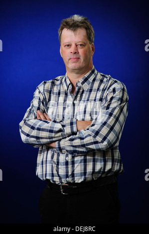 Mark Buchanan, Autor, Besuch bei Edinburgh International Book Festival, Dienstag, 20. August 2013. Stockfoto