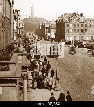 Edinburgh Princes Street viktorianischen Zeit Stockfoto