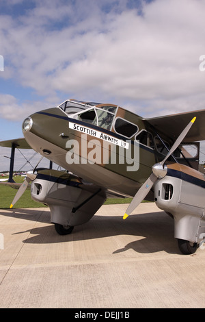 De Havilland DH 89A Rapide Baujahr 1941 mit den Titeln der schottischen Airways Stockfoto