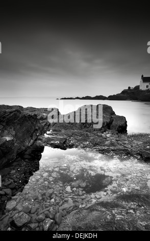 Launisch Schuss von St Brides Bay in Pembroke, West Wales Stockfoto