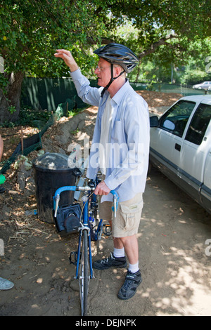 Ed Begley Jr. und seine Frau Rachelle Carson-Begley bauen ihr neue Zuhause unter LEED Platin Zertifizierung Normen Stockfoto