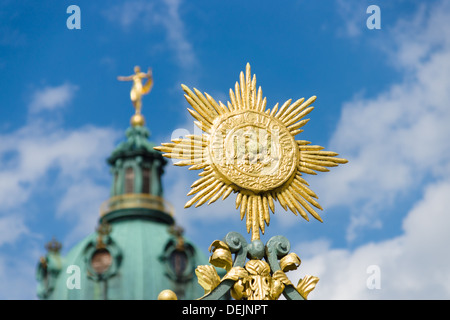 Dekoratives Element Zaun Schloss Charlottenburg. Berlin. Stockfoto