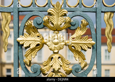 Dekoratives Element Zaun Schloss Charlottenburg. Berlin. Stockfoto