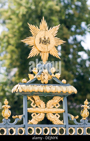 Dekoratives Element Zaun Schloss Charlottenburg. Berlin. Stockfoto