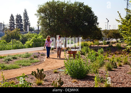 Eröffnung des Sunnynook River Park, Glendale Narrows, Los Angeles River Stockfoto