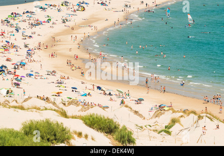 Punta Paloma Strand, Tarifa, Costa De La Luz, Cádiz, Andalusien, Spanien. Stockfoto