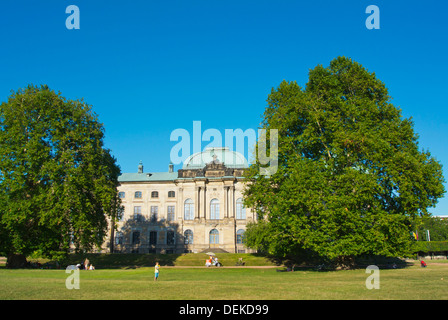 Palaisgarten Parken außerhalb Japanisches Palais Japanisches Palais Gehäuse Völkerkundemuseum Neustadt Dresden Deutschland Europa Stockfoto