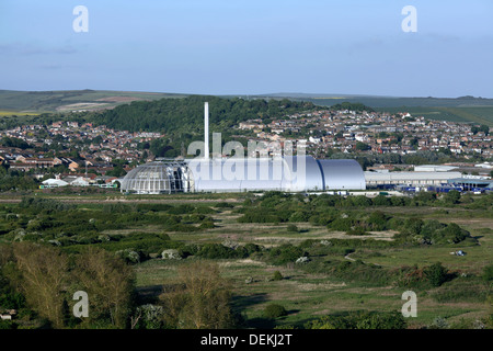 Verbrennungsanlage, North Quay, Newhaven, East Sussex zu verweigern. Offiziell bekannt als der Verwertungsanlage Newhaven Energie. Stockfoto