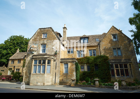 Die alte neue Inn Rissington Straße Bourton auf Wasser Gloucestershire Cotswolds UK Stockfoto