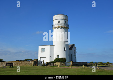 19. Jahrhundert alten Hunstanton Leuchtturm, Nordstrand, Hunstanton in Norfolk, England, Vereinigtes Königreich Stockfoto