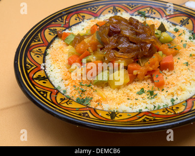 Marokkanische Küche - Couscous Stockfoto