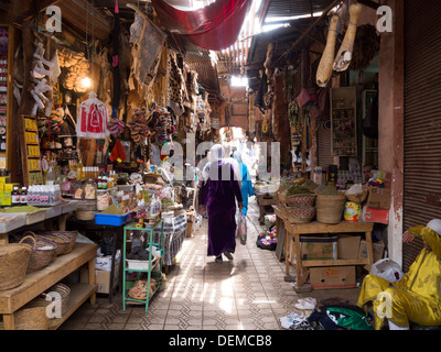 Souk in Marrakesch, Marokko Stockfoto