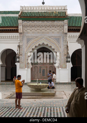 Kairaouine-Moschee in Fes, Marokko Stockfoto