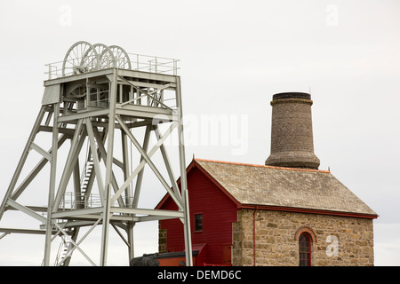 Kernland, ein Bergbau-Erbe-Park, der zum Teil Cornwalls Bergbau Erbe, Redruth, UK Erhaltung ist. Stockfoto