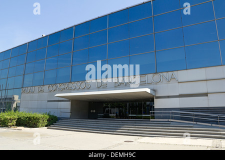 Der Palast der Kongresse in Barcelona. Die Convention Centre von Barcelona wo sie Konferenzen und große Tagungen durchführen. Stockfoto