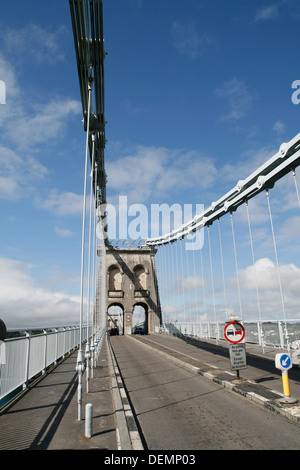 Thomas Telford Menai Bridge Isle of Anglesey Wales UK Stockfoto