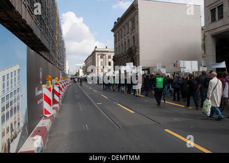 Berlin, Deutschland. 21. September 2013. Marsch für das Leben ist eine jährliche Demonstration gegen Abtreibung. Stockfoto