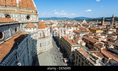 Florenz - ca. 2013: Blick vom Campanile di Giotto von Florenz und Dom Stockfoto